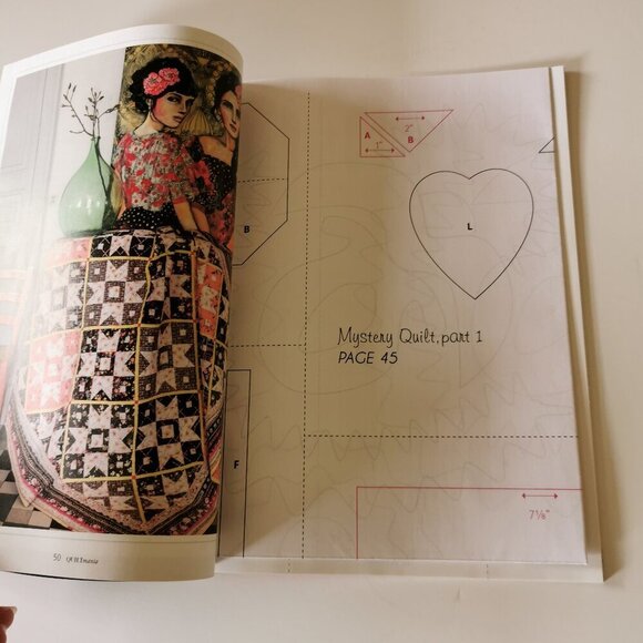 Quiltmania Magazine Quilt #123 Issue 2018 Crafts Quilting Patterns Patchwork - Picture 6 of 6